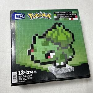 NEW MEGA Pokemon Bulbasaur Building Pixel Art Kit 374 Nintendo CHRISTMAS GIFT